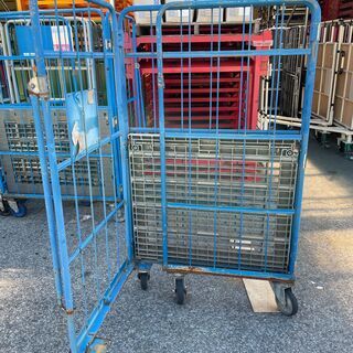 中古カゴ台車　W950×D800×H1600mm　★在庫1台限り★　K048の画像