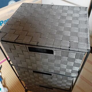 3段収納ケース チェスト 茶 ブラウン 3段 お洒落の画像