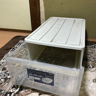 収納ケース　白の画像