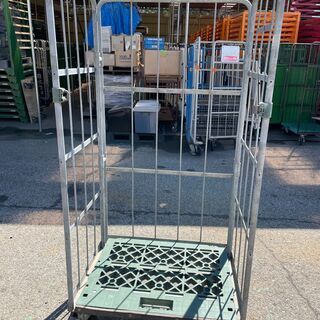 サビに強い！亜鉛メッキ製中古カゴ台車　W850×D650×H17...