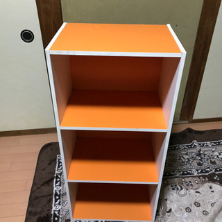 3段ラック　カラーボックスの画像