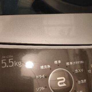 洗濯機　Haier　JW-C55A 2017年製　5.5kgの画像