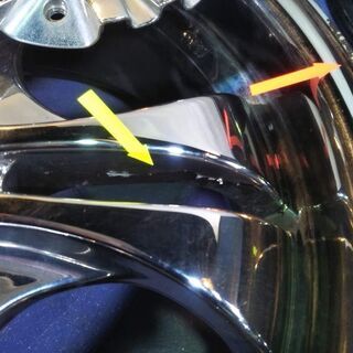 ☆メッキ 系 17インチ☆ ビンテージ PCD100【富山】PCD114.3 フィット FIT アクア ヴィッツ フィールダー マーチ ウイングロード 中古4本の画像