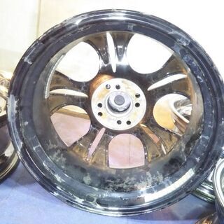 ☆メッキ 系 17インチ☆ ビンテージ PCD100【富山】PCD114.3 フィット FIT アクア ヴィッツ フィールダー マーチ ウイングロード 中古4本の画像