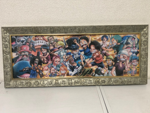 ONE PIECE パズル完成品　ONE PIECE額縁付き