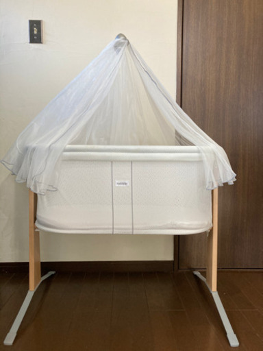 ★お取引中★【美品】ベビービョルン　クレードル　専用キャノピーセット　(箱あり)ベビーベッド　新生児　出産準備