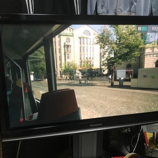 プラズマテレビ42インチ　Panasonic VIERA G1 TH-P42G1   ハヤミのテレビスタンドKF-700 付きの画像