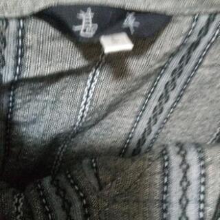 激安❗美品❗薄グリーン色❢甚平上下セット❢Lの画像