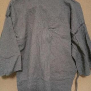 激安❗美品❗江戸甚平上下セット❢マトイ柄入り❢Mの画像