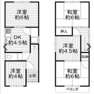 値下げしました!★仲介手数料無料！敷金礼金無料！★河内長野野作町戸建て　日当たり良好！★事務所使用可、ペット可！★DIY 可 - 河内長野市