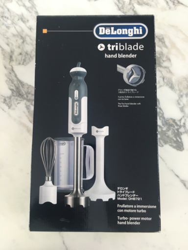 DeLonghi triblade hand blender        デロンギ トライブレードハンドブレンダー 型式番号:DHB721