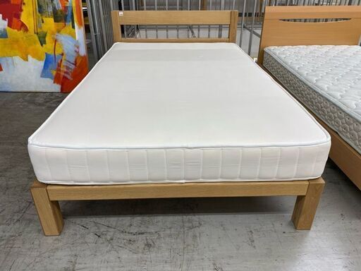 【愛品館 江戸川店】無印　セミダブルベッド　ベッド　ID:153-017349-007　配送可　代引き配送可（代引きの場合は現金のみのお取り扱になります）