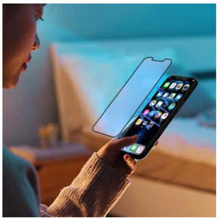 ブルーライトカット 2枚セット ガラスフィルム iPhone 12 pro max 用の画像