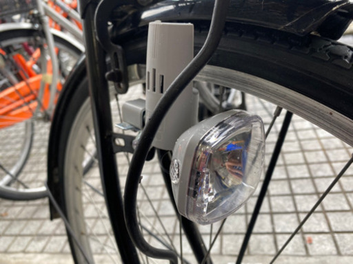 【中古自転車】26インチ　変速なし　黒　ライト新品❗️若林自転車　大津市唐崎店　SALE中❗️