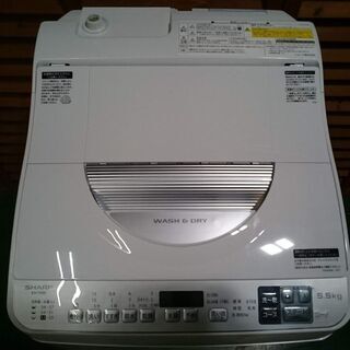 【愛品倶楽部 柏店】5.5kg シャープ 全自動洗濯乾燥機 2020年製。の画像