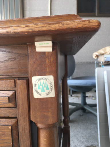 机　高級両袖机　MORIYA WOODLAND FURNITURE