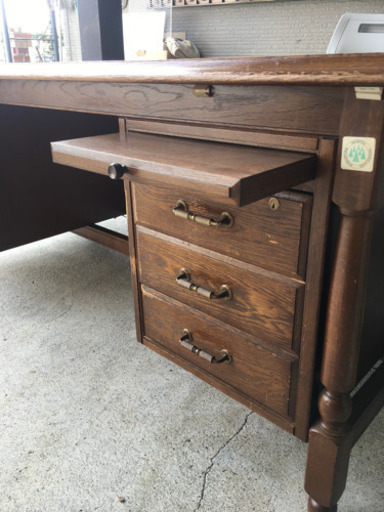 机　高級両袖机　MORIYA WOODLAND FURNITURE