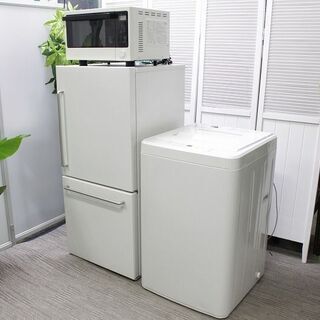 R2937) MUJI 中古 ★無印良品　大きめ家電3点セット　冷蔵庫157L/洗濯機6.0㎏/オーブンレンジ　自社配送エリア限定 2018年製! 家電セット 店頭取引大歓迎♪