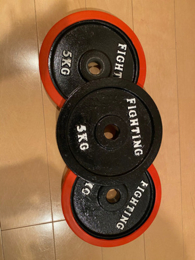 28日までファイティングロード◆ダンベル◆重り5kg×3