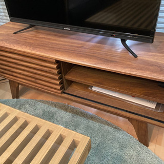 木製テレビ台 シンプルモダン木製スライドテレビボード スライド 式 テレビ 台