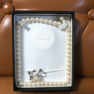 【取引中】パールのネックレス&イヤリング