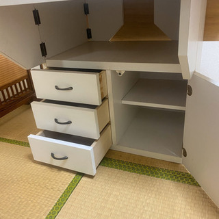 折り畳み机　白　ホワイト　美品の画像