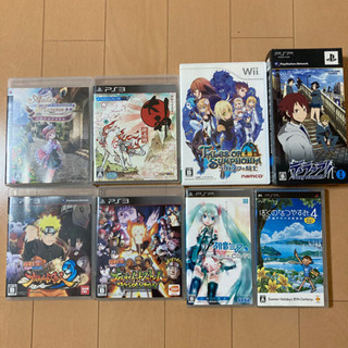 ゲームソフト8個(wii・ps3・psp) 1個300円