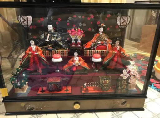 雛人形 三段飾り 久月 紅白梅