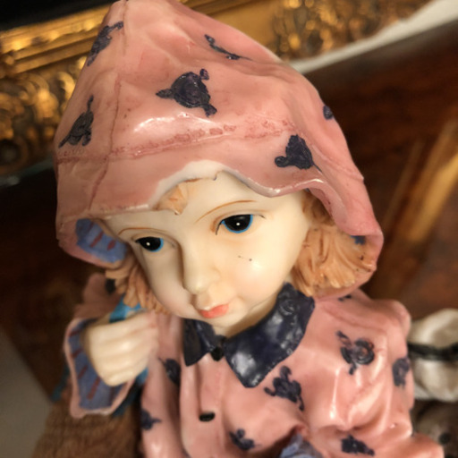 かわいい人形の置物2点セット