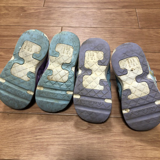 15.5cm EEE ムーンスター スニーカー 2足セット 難あり 保育園 公園 洗い替えにの画像