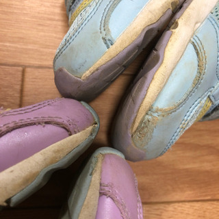 15.5cm EEE ムーンスター スニーカー 2足セット 難あり 保育園 公園 洗い替えにの画像