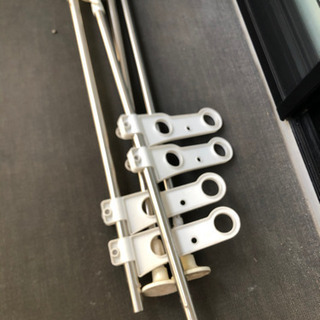 洗濯物干し つっぱり収納 アイリスオーヤマ ステンレス ベランダの画像