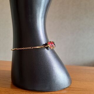 新品　16金　トランプデザインチェーンブレスレット　巾着1枚プレゼント✨の画像