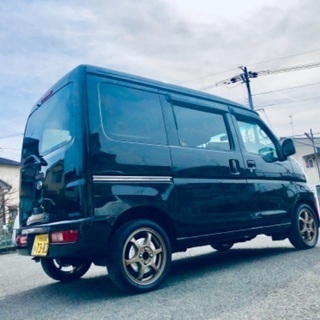 【交換・下取可】　ダイハツ　ハイゼット　カーゴ‼️ 最上級グレード『クルーズターボ』後期KF-DETエンジン💨　貴重　純正5MT‼️ オプション多数　ビジネスパッケージ✨　人気の『X07ブラックパールマイカ』で綺麗です‼️ 車検R4年6月‼️ ターボでスイスイ　お仕事に‼️趣味に‼️車中泊にも⁉️ 広々ハイルーフのハイゼットいかがでしょう✨　格安にて‼️の画像