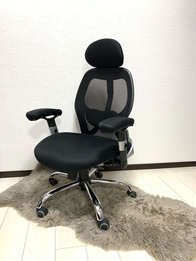 オフィスチェア ブラック(メッシュ) バックジョイ付