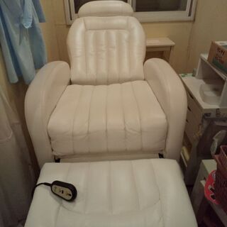 サロン用　リクライニングチェア　オットマン