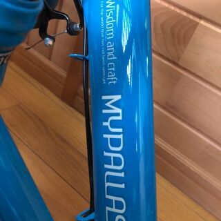 美品！　早い者勝ち！　中古　マイパラス　MYPALLAS　ブルー　折りたたみ自転車　16インチ　の画像