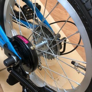 美品！　早い者勝ち！　中古　マイパラス　MYPALLAS　ブルー　折りたたみ自転車　16インチ　の画像