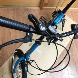 美品！　早い者勝ち！　中古　マイパラス　MYPALLAS　ブルー　折りたたみ自転車　16インチ　の画像