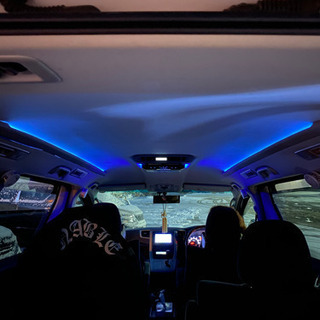 ヴェルファイア20アル天井照明両サイドイルミカラー変更します