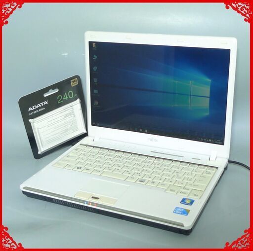 送料無料 新品SSD240GB 軽量モバイル 1台限定 ノートパソコン 中古良品 12.1型 富士通 PH770/3B Core i3 4GB 無線 Bluetooth Win10 Office