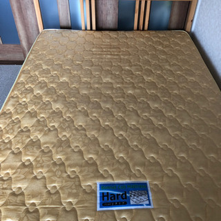 ダブルベッド　 IKEA(イケア) FJELLSE ベッドフレーム とマットレスセット　ベッドの画像