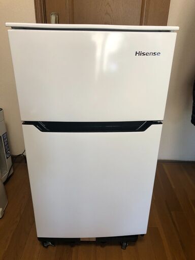 ２ドア冷凍冷蔵庫（Hisense・2019年製）