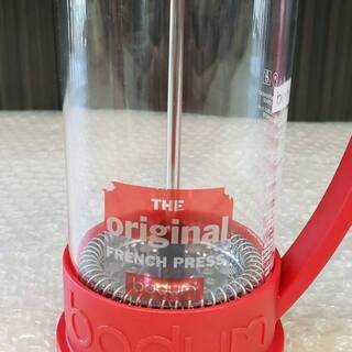 【未使用】BODUM ボダム BRAZIL ブラジル フレンチプレス コーヒーメーカー 350ml　レッドの画像