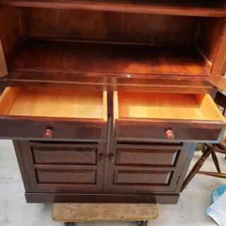 松本民芸食器棚 舞良型食器棚 Cupboard Japanese-Traditional style”Maira” – 花森家具