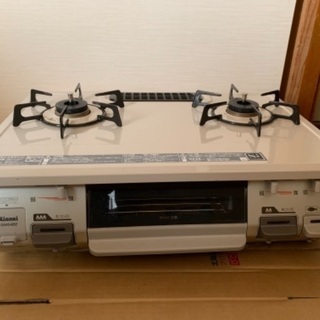 パロマ 2口ガスコンロ(グリル付)