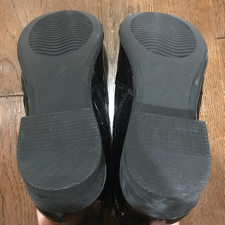 未使用　レディースショートブーツ　黒　24cmの画像
