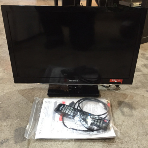 ◆説明書付き良品!!◆2017年製 液晶テレビ 24型 Hisense HS24A220 リモコン mini B-CAS アンテナケーブル付