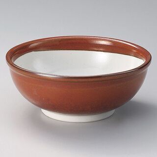 【未使用】7個セット　美濃焼 赤釉中白7.0ボール 日本製 21...