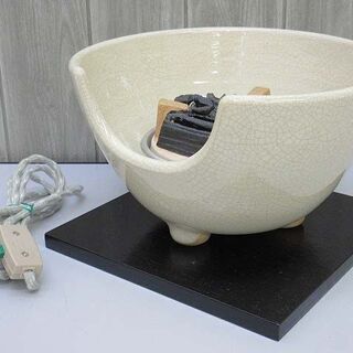 ss2215 野々田商店 電熱風炉 白さつま 紅鉢型 道安型 電熱式 炭